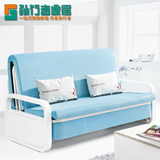 孙行者实木沙发布艺拆洗双人1.2米1.5米多功能可折叠小户型沙发床