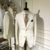 韩版新品古伦仕男士欧美英伦西服时尚修身型绅士小礼服两件套装