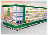 超市常规展示柜 高档冷藏保鲜柜 牛奶保鲜柜 蔬菜店冷柜  风幕柜