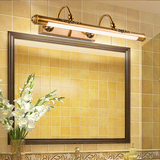 现代美式镜前灯欧式浴室镜灯led镜前灯简约卫生间灯具复古镜柜灯