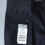 威可多春夏男士商务羊毛桑蚕丝长裤黑色暗格单西裤原件1440元正品