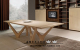 定做创意北欧餐桌纯实木办公桌会议桌家具宜家简约现代长桌工作