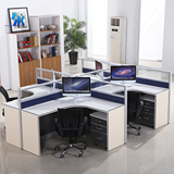 苏州办公家具员工电脑桌职员办公桌椅4人位现代简约组合屏风卡座