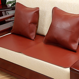 头层牛皮沙发垫定做红木夏季坐垫真皮防滑坐垫椅垫婴儿床牛皮凉席