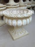 热卖婚庆路引欧式 花盆花瓶装饰 影楼实景 摄影道具复古 罗马柱盆