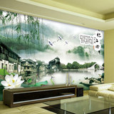 大型壁画 客厅卧室电视背景墙墙纸壁画 现代中式风景画 忆江南