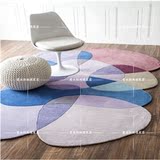 潮牌简欧现代个性创意不规则异形地毯客厅卧室茶几床边样板间地毯