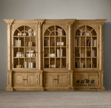法式实木家具复古高档实木橡木书柜罗立新经典德拉塞勒姆书柜