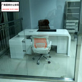 特价办公家具白色烤漆老板桌大班台主管桌时尚电脑桌总裁桌经理桌