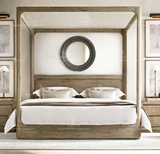 法式宜家全实木双人床美式欧式田园品牌架子床后现代家具定制大床