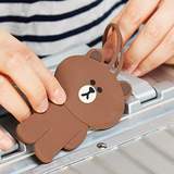 LINE FRIENDS韩国可爱布朗熊可妮兔行李箱吊牌旅行箱挂牌包包挂件
