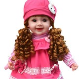 超级逗逗智能娃娃女孩玩具 动嘴眨眼洋芭比公主 儿童早教益智玩具