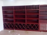红酒货架 葡萄酒展柜 红酒柜展示架定做各种造型木质红酒展示柜