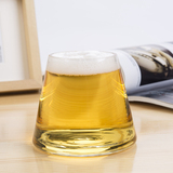 耐热吹制富士山透明耐热玻璃创意果汁啤酒家用水杯厂家直销父亲节