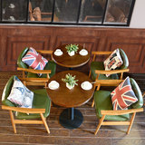 咖啡厅双人沙发  奶茶店靠墙卡座  简约西餐厅茶餐厅沙发桌椅组合
