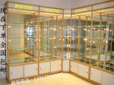 精品钛合金玻璃展柜产品饰品化妆品珠宝柜子陈列展示架货架展示柜