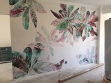 美式创意婚房壁纸现代简约定制壁画客厅背景个性艺术墙纸墙布