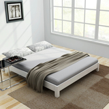 定制实木床榻榻米床 北欧宜家床 橡木床床架无床头 日式1.5 1.8米