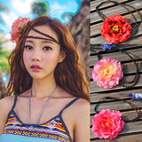 海滩头花饰品波西米亚发带韩国海边度假必备沙滩花朵头饰发饰甜美