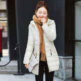 反季韩版冬新款修身显瘦羽绒服轻薄棉袄外套大码保暖中长款棉衣女