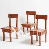 原木实木松木餐椅碳化色实木椅子靠背椅木头复古椅木椅子小砖靠椅