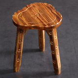 原木松木实木小矮凳子换鞋凳餐桌凳时尚方凳餐凳艺术凳简约梅花凳