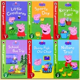 粉红猪小妹 peppa pig 佩佩猪 儿童早教书原版英文绘本分级装 6册