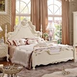 新款欧式实木雕花双人床奢华高端婚床新古典现代法式时尚公主床