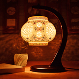 中式复古景德镇陶瓷现代简约led台灯具书房创意客厅卧室床头台灯