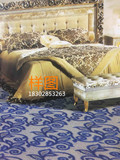 酒店卧室地毯满铺毯 家用客厅房间 中国风喜庆玖红色工程地毯批发