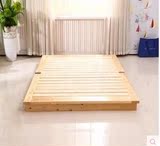 实木板床垫单双人简易折叠床架榻榻米硬板铺板松木