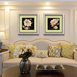 简约现代客厅沙发背景墙装饰画餐厅卧室挂画个性定制壁画美式花卉