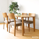 纯实木白橡木餐桌椅组合北欧宜家日式简约家具现代小户型饭桌定制