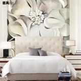 现代欧式油画花卉客厅沙发卧室电视背景墙无缝无纺布壁纸壁画墙纸
