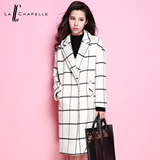 La Chapelle拉夏贝尔大衣包邮专柜2015毛呢外套女中长款冬季