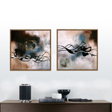 抽象艺术装饰画现代欧式客厅沙发背景墙画餐厅美式挂画三联幅壁画