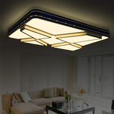 现代简约LED吸顶灯具几何客厅灯长方形 时尚卧室灯正方创意书房灯