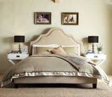 现货美式乡村卧室家具简约现代欧式布艺软包双人床法式公主床婚床