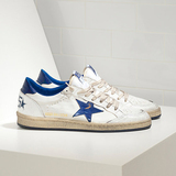 Golden Goose/GGDB新款白色鞋蓝色星星内增高做旧运动休闲单鞋