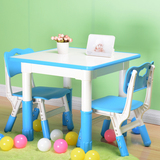 幼儿园儿童早教书桌椅子加厚宝宝学习玩具游戏画画批发塑料可升降