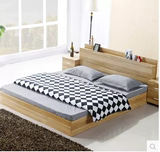 简约现代板式床1.2米1.5米1.8米单人双人床榻榻米床高箱储物床