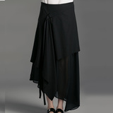 2016夏季新款特价促销圣迪奥女装不规则个性拼接设计感半身长裙子