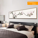 现代中式客厅挂画卧室房间床头画长单幅墙画壁画沙发背景墙装饰画
