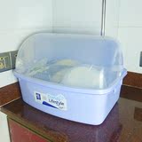 加厚日式塑料滴水碗柜翻盖厨房置物碗箱碗架碗碟碗盘碗筷碗盆