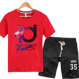 雷霆队KD星空杜兰特科比24号纪念篮球服初中生运动短袖T恤衫套装