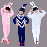 儿童动物表演服装及舞台演出服饰 男女幼儿卡通小兔子造型衣服