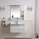 卫浴柜现代简约小户型橡木浴室柜组合吊柜镜柜卫生间洗漱台洗脸台