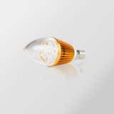 led灯泡螺口 节能灯lamp蜡烛灯拉尾尖泡4w照明光源