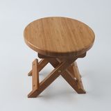 楠竹小板凳仿古凳儿童小方凳子圆凳欧式靠背椅实木质折叠椅竹时尚