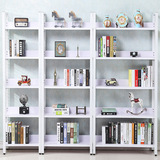 特价书架置物架简易客厅创意隔板简约钢木书架货架组合展示架书柜